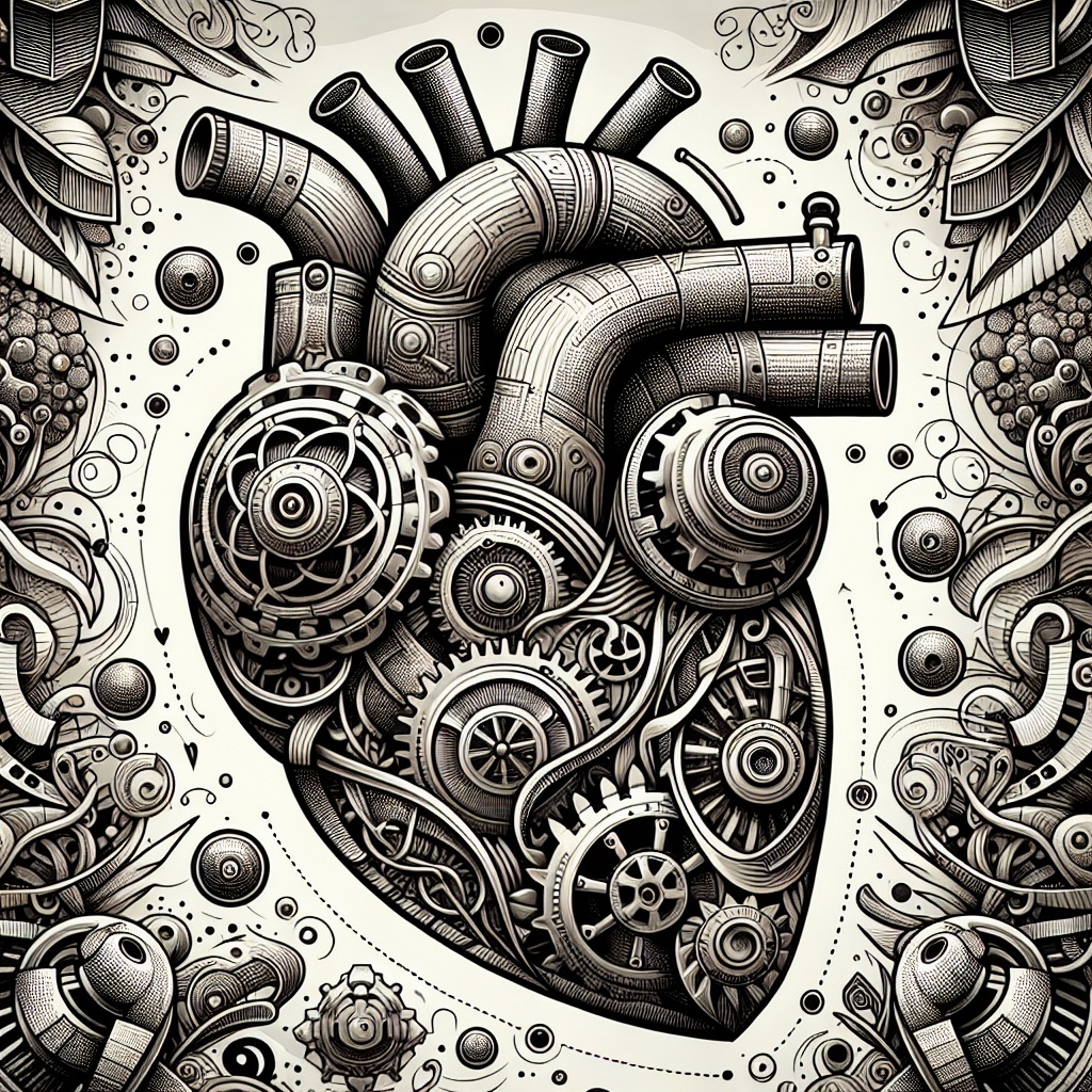 Biomechanical Heart Tattoo Generator