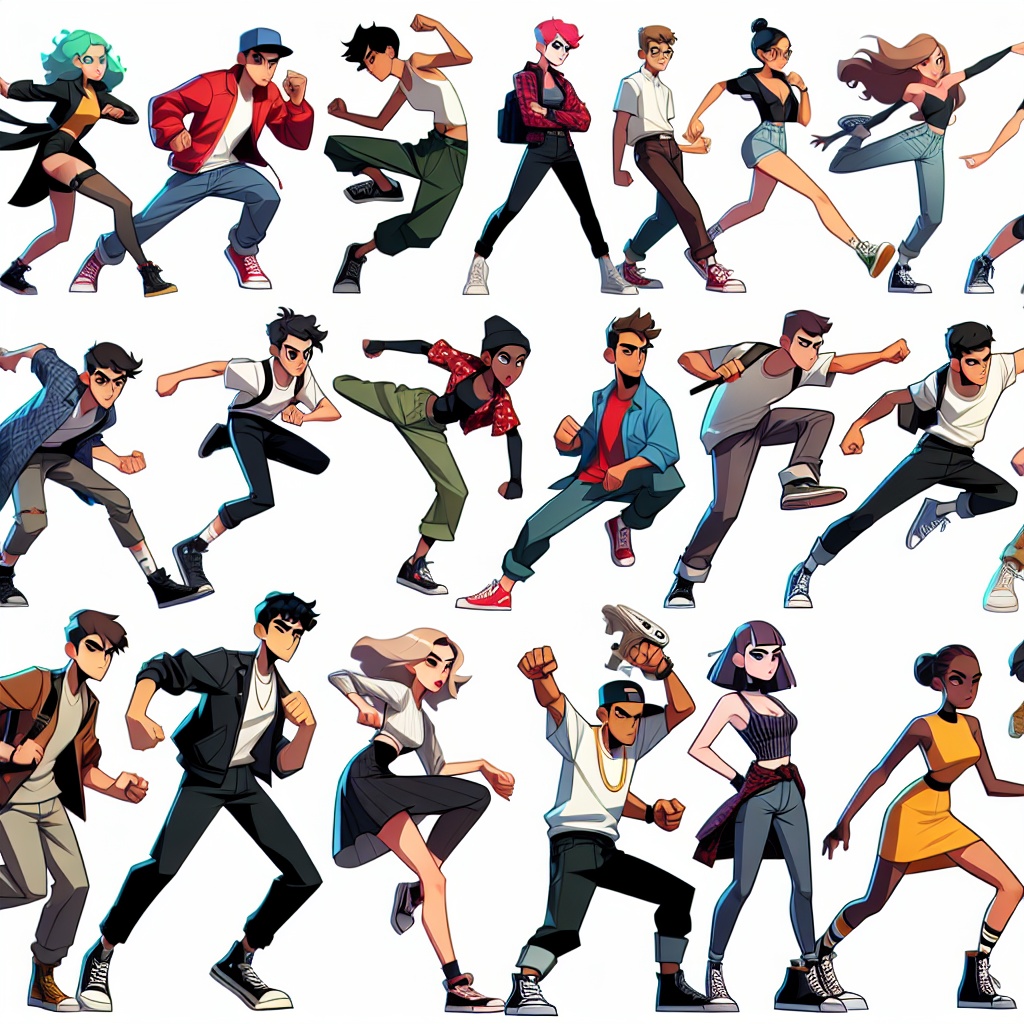 Cartoon Action Pose Generator