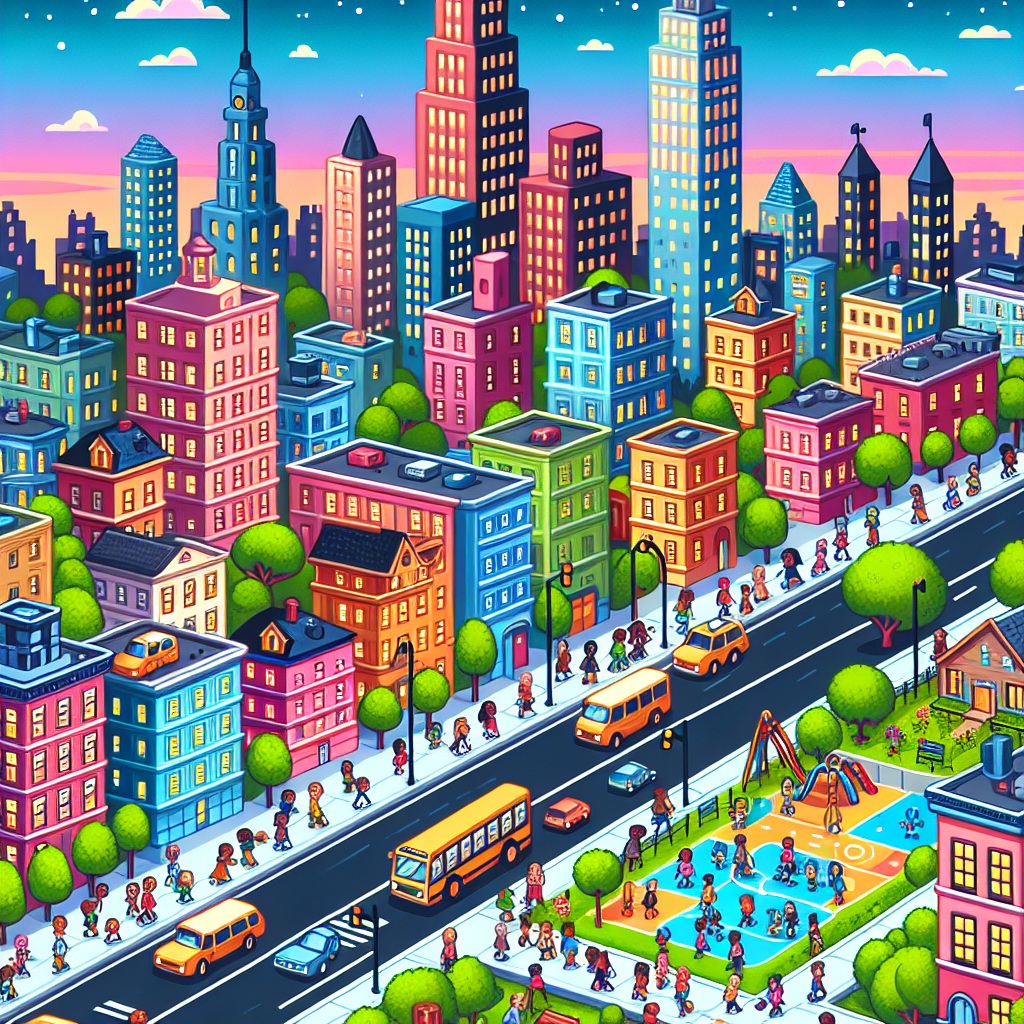 Cartoon Cityscape Generator