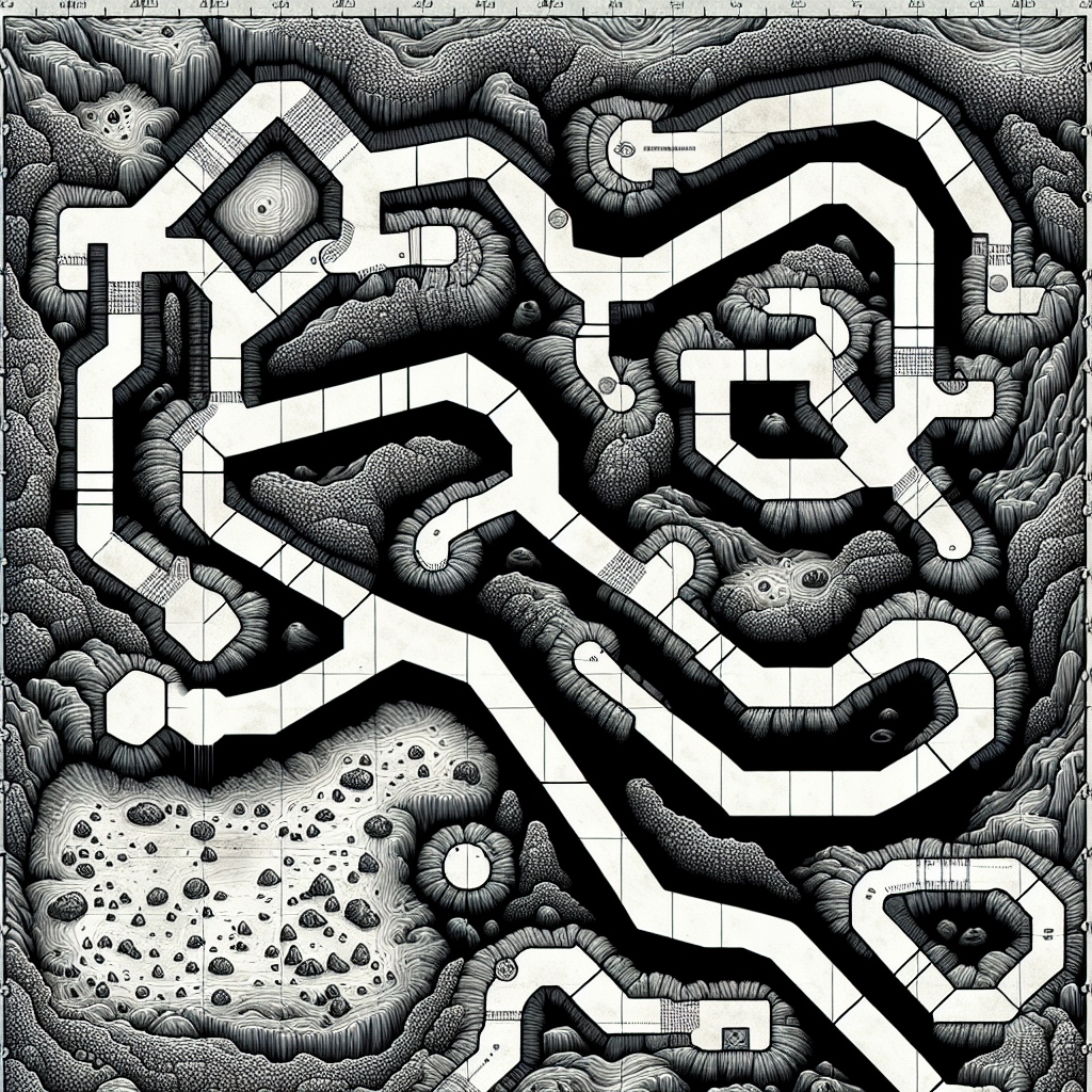 Cave Map Illustration Generator