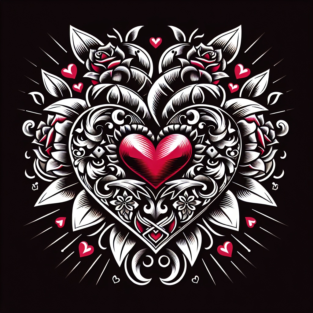 Chicano Heart Tattoo Generator