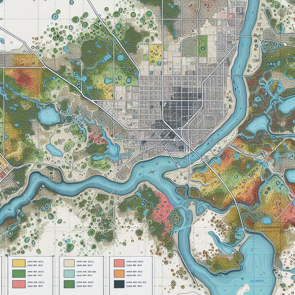 Floodplain Map Illustration Generator