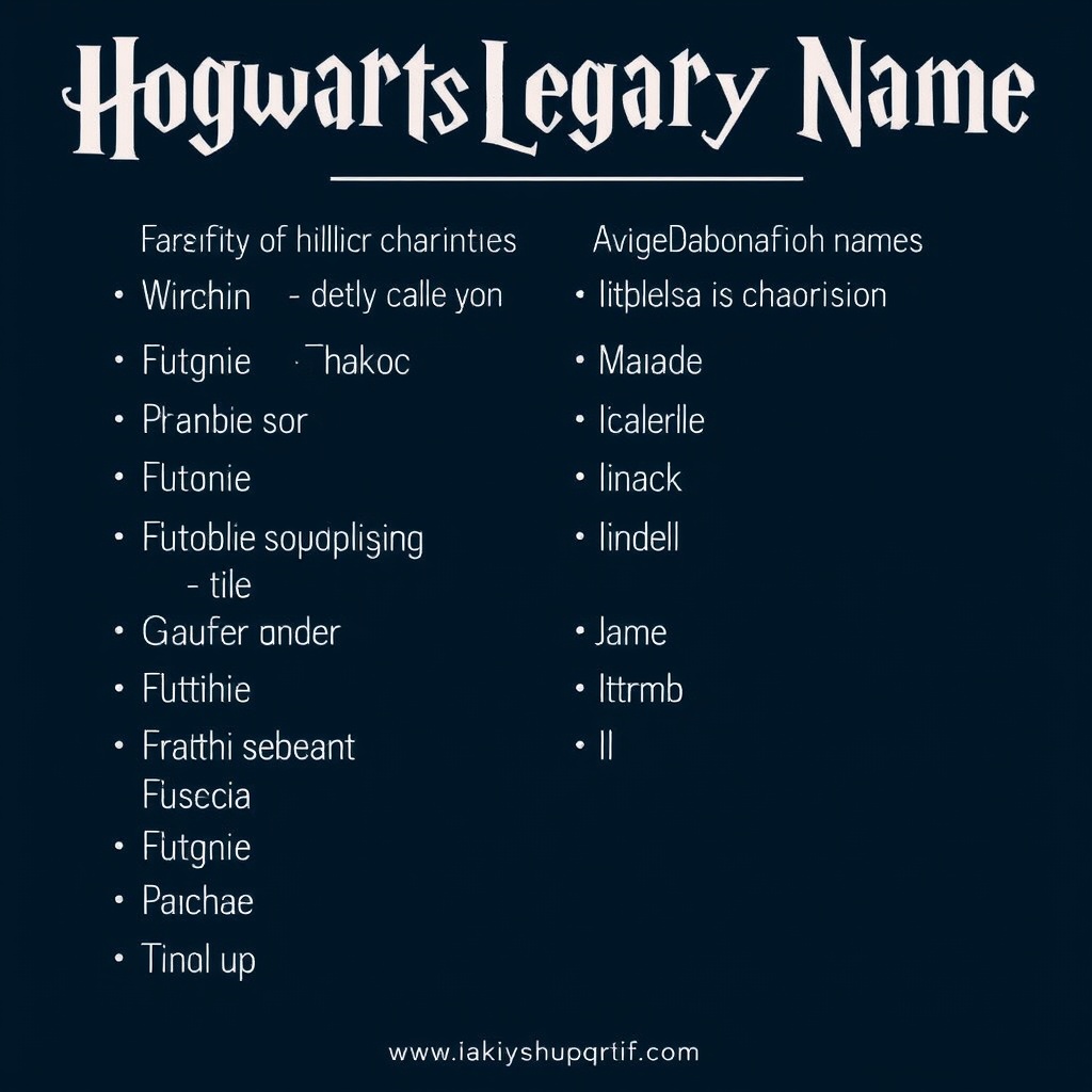 Hogwarts Legacy Name Generator