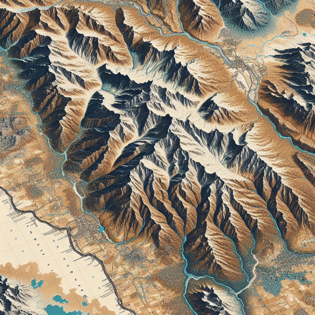 Mountain Map Illustration Generator