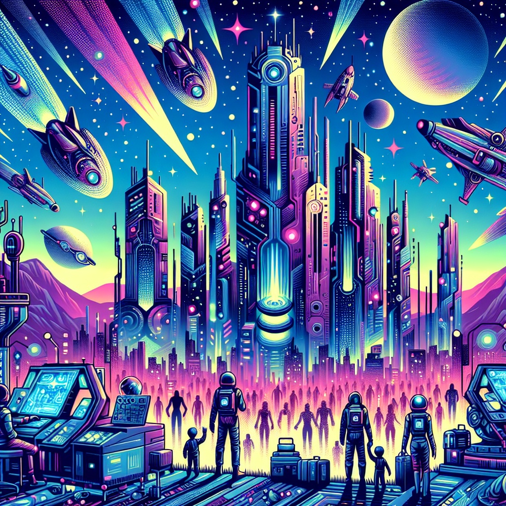 Sci Fi Digital Art Illustration Generator