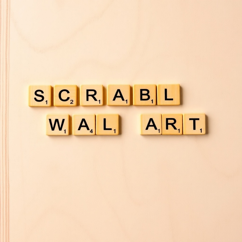 Scrabble Name Wall Art Generator