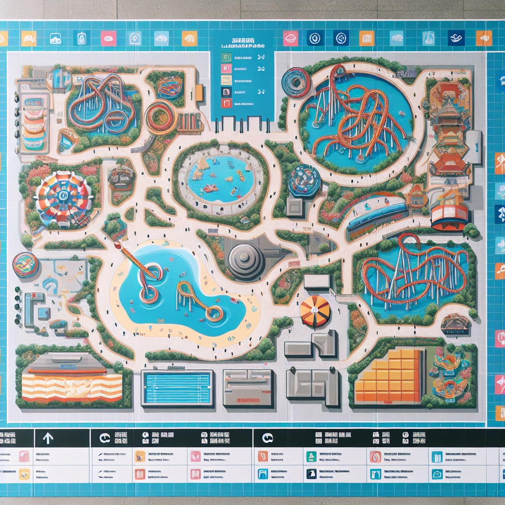 Theme Park Map Illustration Generator