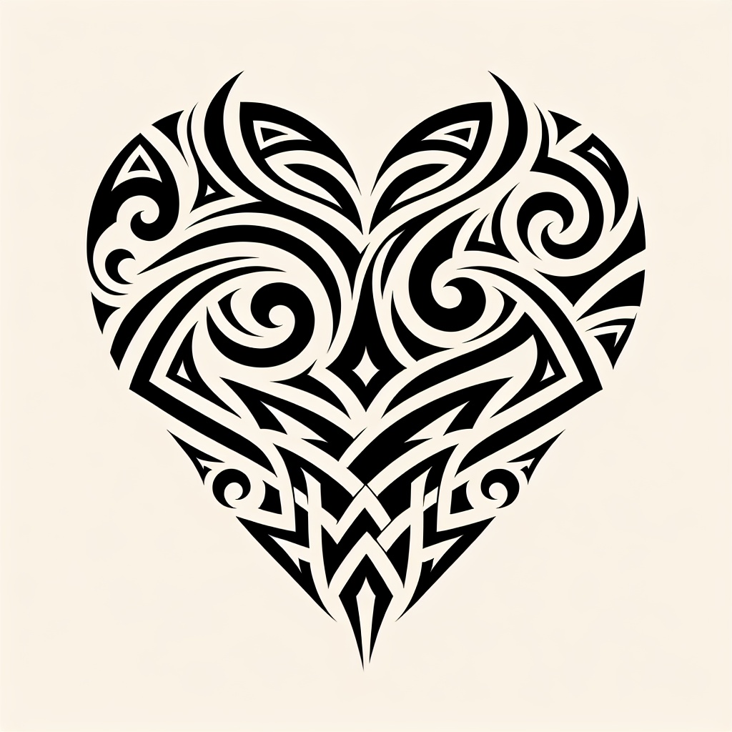 Tribal Heart Tattoo Generator